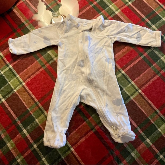 Just One You Boys Zip Up Footed Pajamas Preemie 2 Piece - Picture 3 of 11